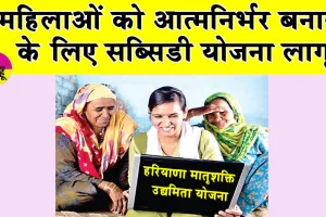 Matrushakti Udyamita Yojana: महिलाओं को आत्मनिर्भर बनाने के लिए सब्सिडी योजना लागू
