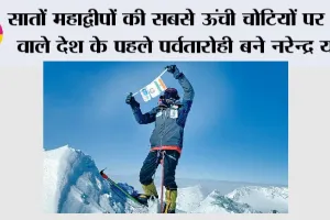 सातों महाद्वीपों की सबसे ऊंची चोटियों पर चढ़ने वाले देश के पहले पर्वतारोही बने नरेन्द्र यादव