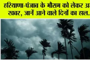 Haryana-Punjab Weather Alert: सावधान! हरियाणा व पंजाब में कोल्ड वेव के साथ धुंध का अलर्ट