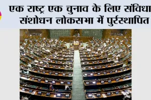One Nation One Election: एक राष्ट्र एक चुनाव के लिए संविधान संशोधन लोकसभा में पुर्रस्थापित