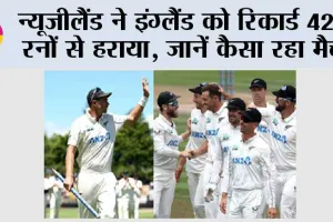 NZ vs ENG: न्यूजीलैंड ने इंग्लैंड को रिकार्ड 423 रनों से हराया, जानें कैसा रहा मैच