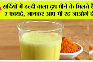 Turmeric Milk Benefits: सर्दियों में हल्दी वाला दूध पीने के मिलते है ये 7 फायदे, जानकर आप भी रह जाओगे दंग
