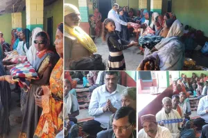 Chhattisgarh: छत्तीसगढ़ में साध संगत ने गाया गुरुयश, जरूरतमंदों को दिये कंबल