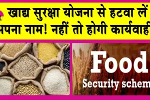 Food Security Yojana: अपात्र व्यक्ति इस तारीख तक हटवा लें खाद्य सुरक्षा योजना से अपना नाम! नहीं तो होगी कार्यवाही!