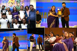 आर.डी. नेशनल कॉलेज में सुरेश रैना और आईसीसी चैंपियंस ट्रॉफी का ऐतिहासिक आगमन