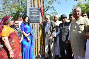 अमर शहीद करणीराम रामदेव स्मारक स्थल के विशाल गेट का लोकार्पण हुआ