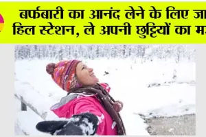 Snowfall Destinations: बर्फबारी का आनंद लेने के लिए जाएं हिल स्टेशन, ले अपनी छुट्टियों का मजा