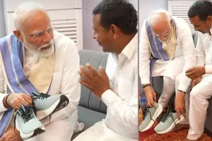 PM Narendra Modi:  कैथल के रामपाल कश्यप को 14 साल बाद खुद प्रधानमंत्री ने पहनाए जूते