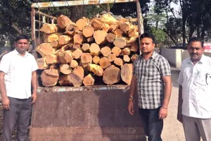 Khizrabad: नेशनल पार्क व वन्य प्राणी विहार डारपुर से काटी खैर से लदी गाड़ी के भागने के प्रयास को फारेस्ट स्टाफ ने किया विफल