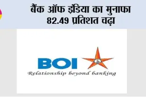 बैंक ऑफ इंडिया का मुनाफा 82.49 प्रतिशत चढ़ा