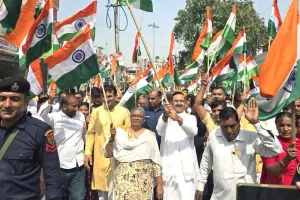 घरौंडा में निकली शौर्य तिरंगा यात्रा