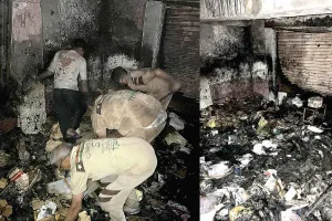 चीका में कबाड़ की दुकान में लगी आग बुझाने में डेरा सच्चा सौदा सेवादारों ने निभाई अहम भूमिका
