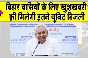 Bihar Free Bijli Yojana: बिहार में मिलेगी बिजली फ्री, सीएम नीतीश कुमार ने किया ऐलान!