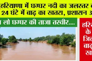 Haryana Monsoon: देख लो घग्घर की ताजा तस्वीर…. हरियाणा के इन जिलों और गांव में बढ़ा बाढ़ का खतरा