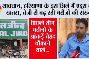 सावधान, हरियाणा के इस जिले में एड्स बना खतरा, तेजी से बढ़ रही मरीजों की संख्या