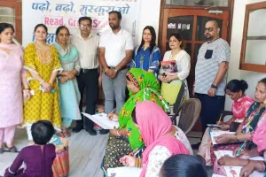 नव नियुक्त रोटरी क्लब के प्रधान डॉ अमित अरोड़ा के नेतृत्व में चलाया साक्षरता अभियान