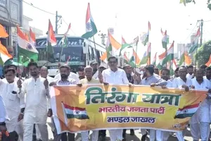 Tiranga Yatra: जाखल में निकाली भाजपा ने विशाल तिरंगा यात्रा