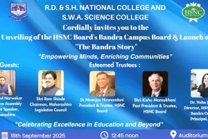 आर.डी. नेशनल कॉलेज बांद्रा कैंपस का भव्य उद्घाटन, गुंज अवॉर्ड्स और The Bandra Story का शुभारंभ
