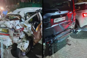 Noida: तेज रफ्तार डिफेंडर गाड़ी का तांडव, 5 कारों और एक बाइक को किया क्षतिग्रस्त