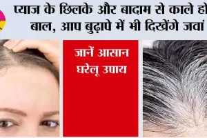 Hair Care Tips: प्याज के छिलके और बादाम से काले होंगे बाल, आप बुढ़ापे में भी दिखेंगे जवां, जानें आसान घरेलू उपाय