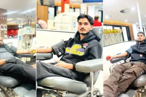 इन्सानियत: डेरा श्रद्धालु ने रक्तदान करके मनाया बेटों का जन्मदिन