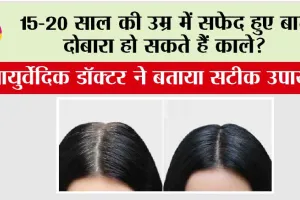 White Hair: 15-20 साल की उम्र में सफेद हुए बाल दोबारा हो सकते हैं काले? आयुर्वेदिक डॉक्टर ने बताया सटीक उपाय
