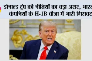 Trump Impact: डोनाल्ड ट्रंप की नीतियों का बड़ा असर, भारतीय कंपनियों के H-1B वीजा में भारी गिरावट