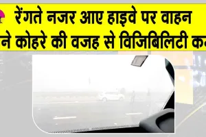 Rajasthan Weather: हाइवे पर गाड़ियां रेंगती नजर आईं, थमी वाहनों की रफ्तार