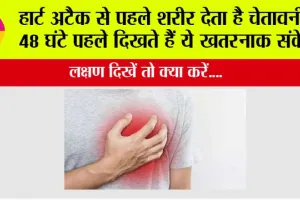 Heart Attack Warning: हार्ट अटैक से पहले शरीर देता है चेतावनी, 48 घंटे पहले दिखते हैं ये खतरनाक संकेत