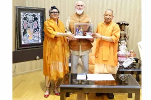 प्रख्यात अमेरिकी वैदिक विद्वान डॉ. डेविड फ्रॉले ने लखनऊ में की सीएम योगी आदित्यनाथ से मुलाकात