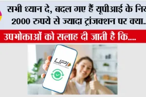 New UPI Rules: सभी ध्यान दे, बदल गए हैं यूपीआई के नियम, 2000 रुपये से ज्यादा ट्रांजक्शन पर क्या…?