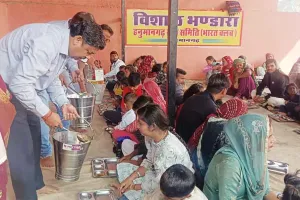 चैत्र नवरात्रि मेले में 51 कन्याओं के पूजन से भंडारे का शुभारंभ