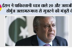 ईरान ने पाकिस्तानी ध्वज वाले 20 और जहाजों को होर्मुज जलडमरूमध्य से गुजरने की मंजूरी दी