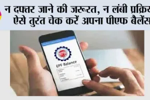 PF Balance Check: न दफ्तर जाने की जरूरत, न लंबी प्रक्रिया, ऐसे तुरंत चेक करें अपना PF बैलेंस