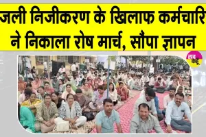 बिजली निजीकरण के खिलाफ गरजे कर्मचारी