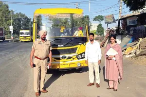 सुनाम में जिला टास्क फोर्स ने की विशेष चेकिंग, 10 स्कूल बसों के काटे चालान