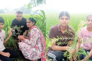 डेरा श्रद्धालु परिवार ने बेटी के जन्मदिन पर 250 पौधे लगाकर मनाया जन्मदिन