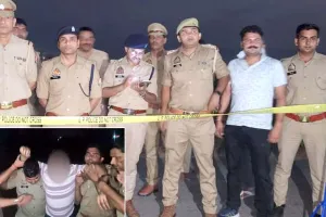 भतीजे की हत्या करने वाले रिश्ते के चाचा को पुलिस मुठभेड में किया गिरफ्तार