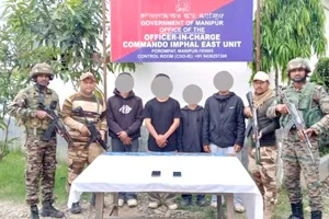 मणिपुर में सुरक्षा बलों की बड़ी कार्रवाई, 2 बड़े उग्रवादी नेताओं समेत 8 गिरफ्तार