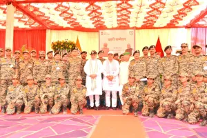 केन्द्रीय गृह मंत्री अमित शाह पहुंचे बीकानेर स्थित सांचू पोस्ट