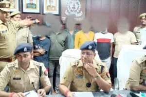 अन्तर्राज्यीय गिरोह के दस शातिर बदमाश गिरफ्तार, हाईटेंशन विद्युत तारों के 23 बंडल बरामद