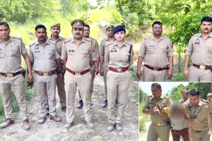कैंटर लूट कांड का फरार आरोपी मुठभेड़ के बाद पुलिस के हत्थे चढ़ा