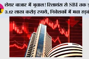 Share Market Crash: शेयर बाजार में भूचाल! रिलायंस से SBI तक डूबे 3.12 लाख करोड़ रुपये, निवेशकों में मचा हड़कंप