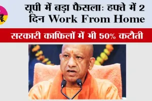 Yogi Government Decision: यूपी में बड़ा फैसला: हफ्ते में 2 दिन Work From Home, सरकारी काफिलों में भी 50% कटौती