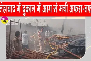 Fatehabad News: फतेहाबाद की सब्जी मंडी स्थित दुकान में अचानक लगी आग, डेरा सच्चा सौदा के सेवादारों ने आग पर पाया काबू, 