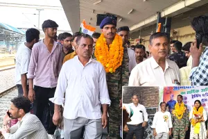 छह माह का सैन्य प्रशिक्षण पूरा कर गांव लौटे अग्निवीर अर्पित सैनी, गांव में हुआ सम्मान समारोह