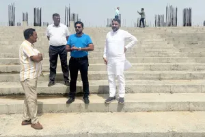 Rajasthan News, RCA Ad-hoc Committee: आरसीए एडहॉक कमेटी ने किया आरसीए के निर्माणाधीन चौप स्टेडियम का दौरा