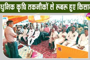 Agricultural Training Camp: गुलाबी सुंडी, सफेद मक्खी व तेला से बचाव के विशेषज्ञों ने बताए उपाय