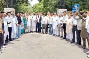 Congress Protest: श्रीगंगानगर की घटना के विरोध में कांग्रेस का प्रदर्शन, दोषियों को फांसी देने की उठाई मांग