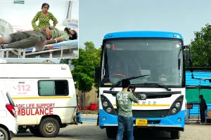 रोडवेज चालक-परिचालक ने सड़क हादसे में घायल भाई-बहन को पहुंचाया अस्पताल